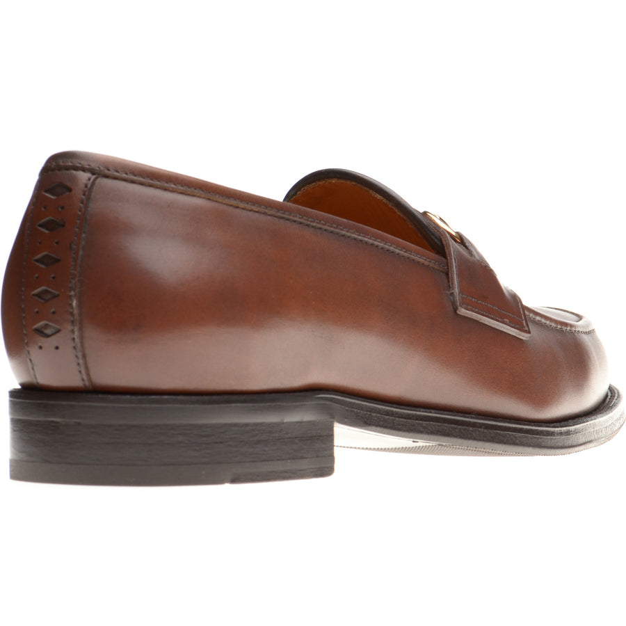 Product image for Wildsmith Model 51 mens rubber-soled loafers in cognac calf (second)