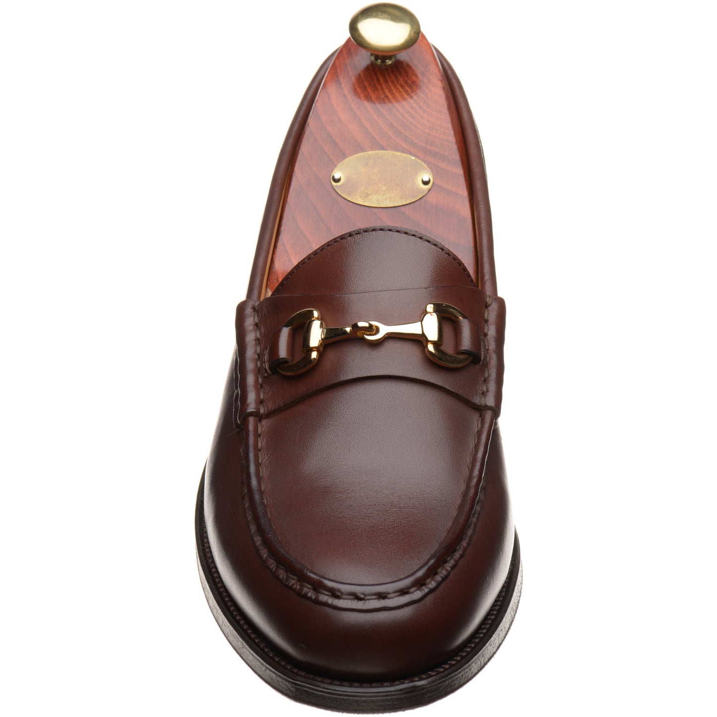 Product image for Wildsmith Model 53 mens rubber-soled loafers in conker calf