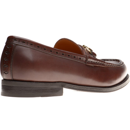 Product image for Wildsmith Model 53 mens rubber-soled loafers in conker calf