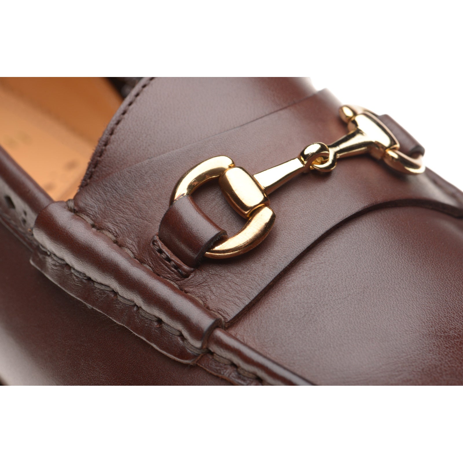 Product image for Wildsmith Model 53 mens rubber-soled loafers in conker calf