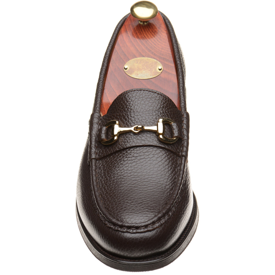 Product image for Wildsmith Model 53 Rubber mens rubber-soled loafers in brown grain (second)