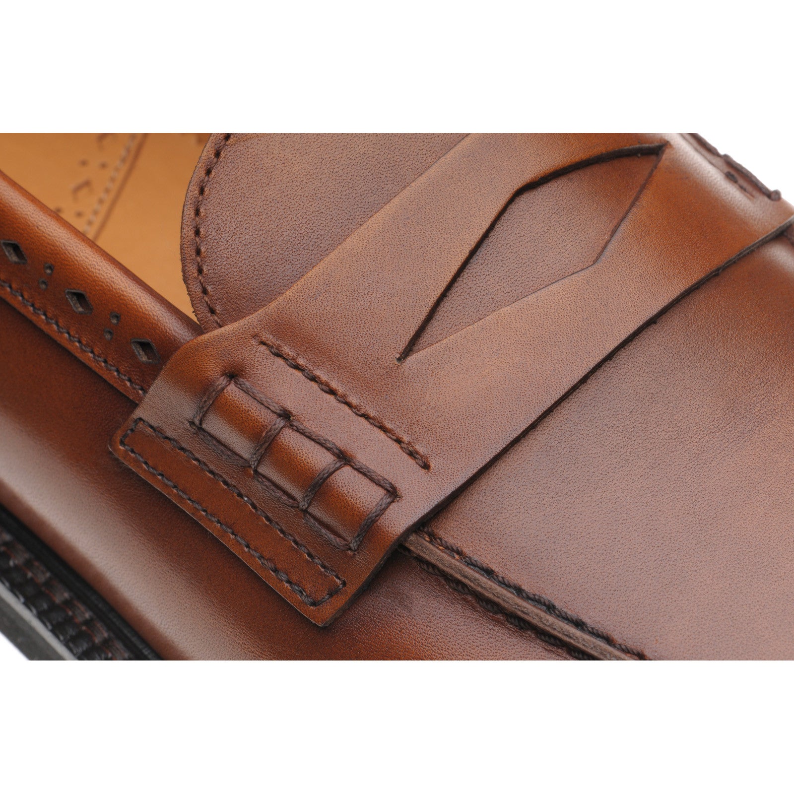 Product image for Wildsmith Model 55 mens rubber-soled loafers in british tan calf (second)