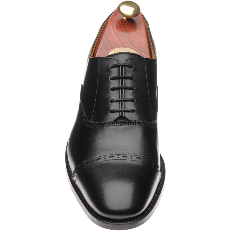 Product image for Wildsmith Model 65 mens semi-brogues in black calf (second)