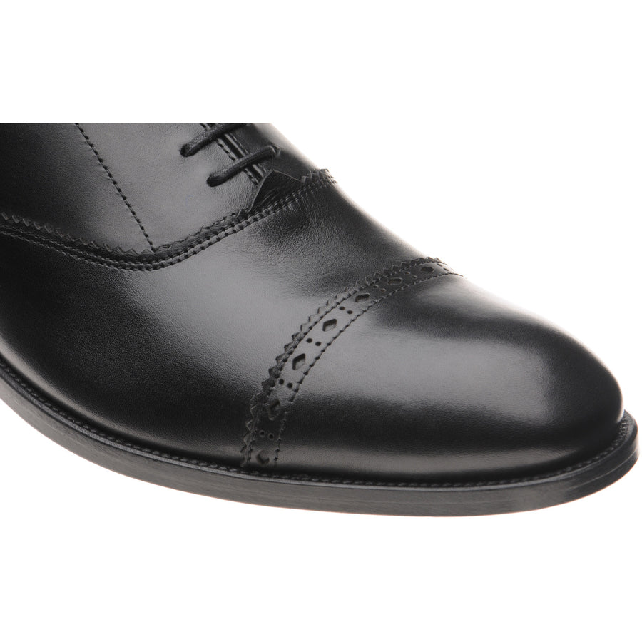 Product image for Wildsmith Model 65 mens semi-brogues in black calf (second)