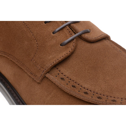 Product image for Wildsmith Model 74 mens rubber-soled Derby shoes in tobacco suede