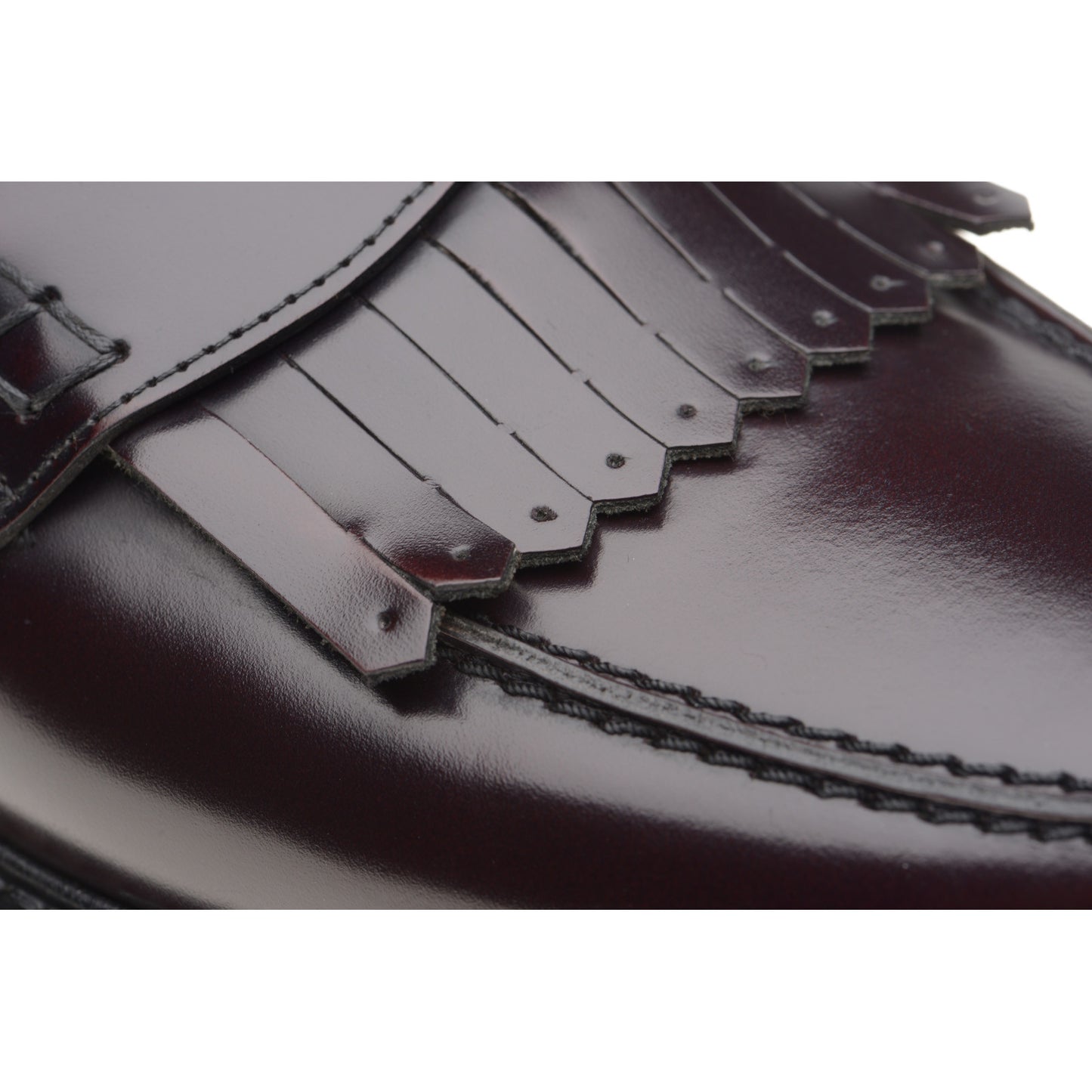 Product image for Wildsmith Model 808 mens rubber-soled loafers in burgundy polished