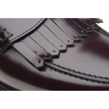 Product image for Wildsmith Model 808 mens rubber-soled loafers in burgundy polished