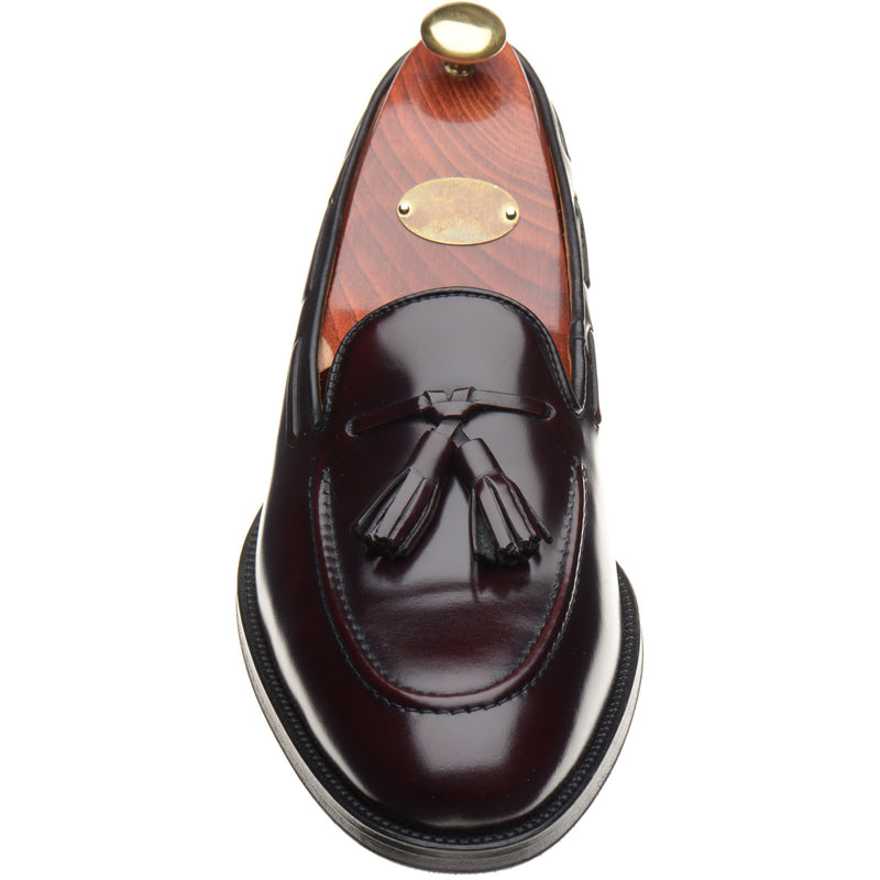 Product image for Wildsmith Model 82 mens tasselled loafers in burgundy polished