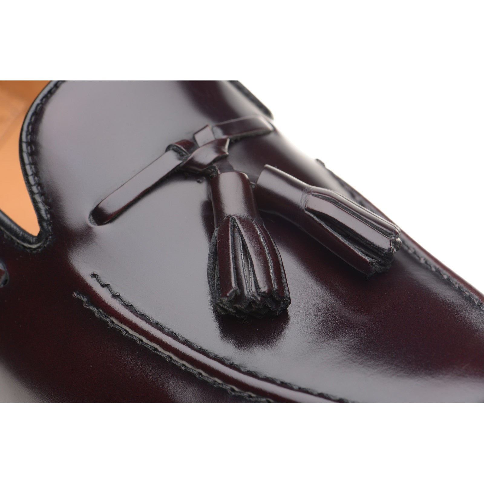Product image for Wildsmith Model 82 mens tasselled loafers in burgundy polished