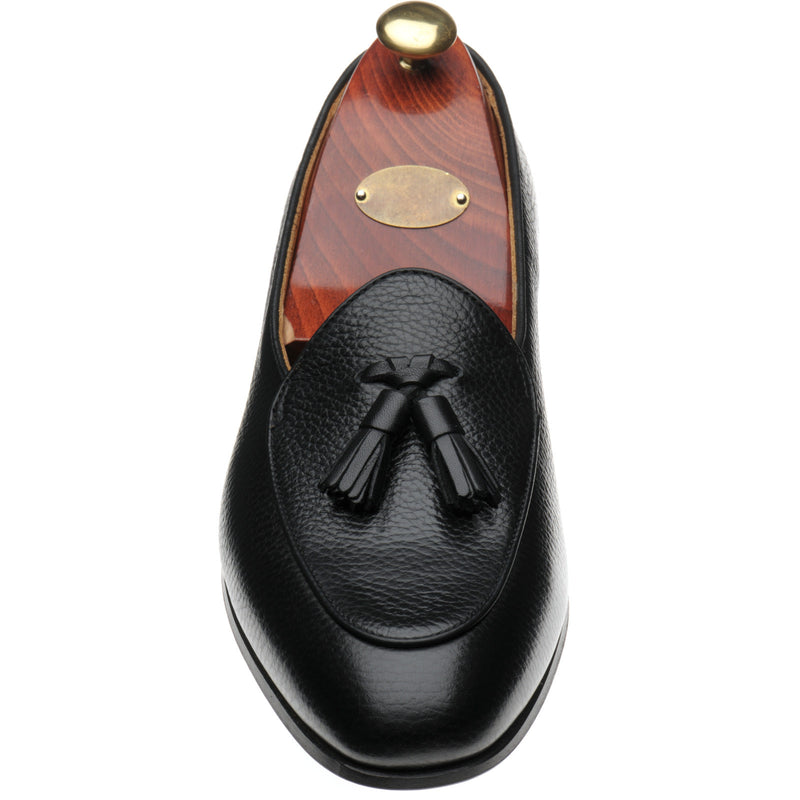 Product image for Wildsmith Model 88 mens tasselled loafers in black grain (second)