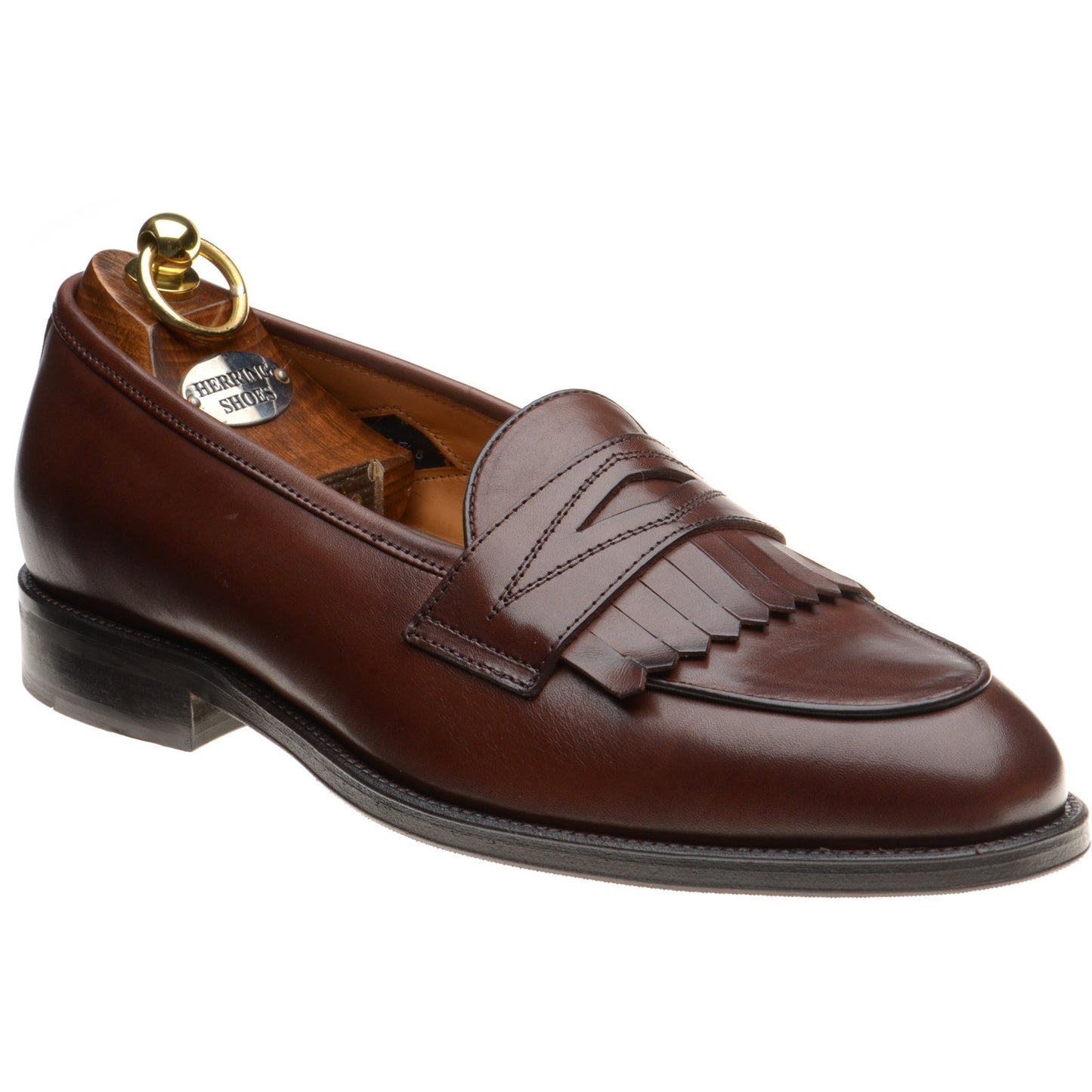 Product image for Wildsmith Model 8 mens loafers in conker calf (second)