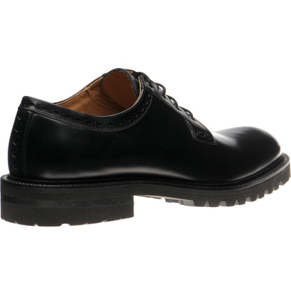 Product image for Wildsmith Model 91 mens rubber-soled Derby shoes in black polished (second)