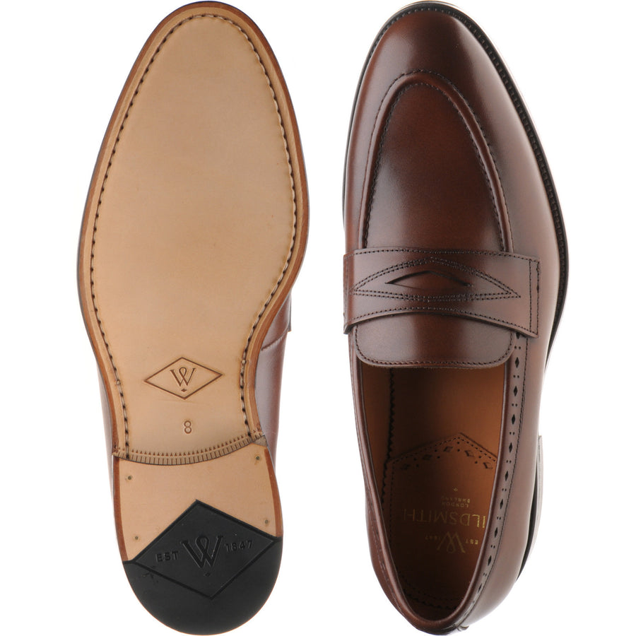Product image for Wildsmith Model 98 mens loafers in cognac calf (second)