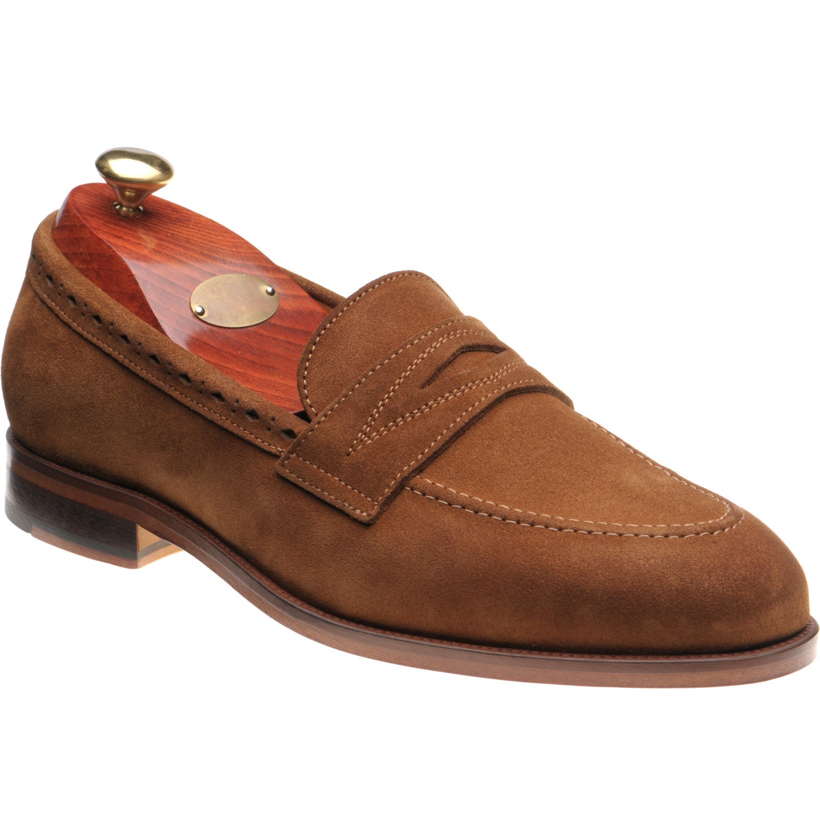 Product image for Wildsmith Model 98 mens loafers in tan suede (second)