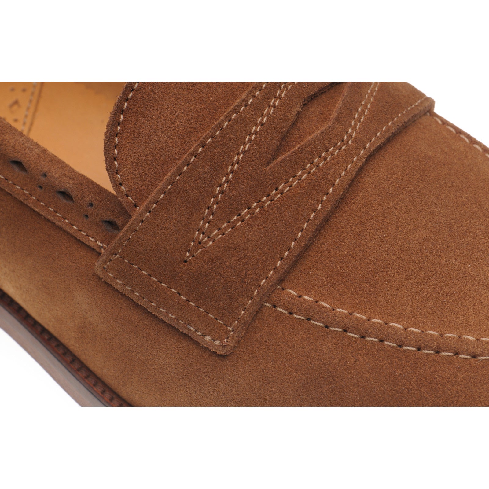Product image for Wildsmith Model 98 mens loafers in tan suede (second)