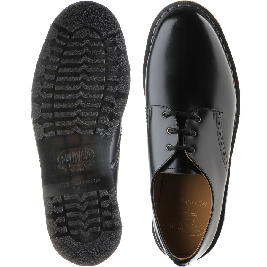 Product image for Wildsmith Model Gibson mens rubber-soled Derby shoes in black polished (second)
