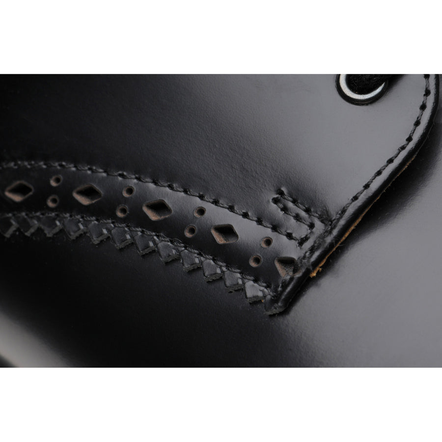 Product image for Wildsmith Model Gibson mens rubber-soled Derby shoes in black polished (second)