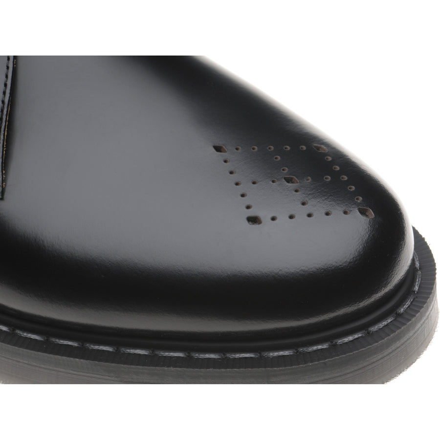 Product image for Wildsmith Model Monk mens rubber-soled monk shoes in black hi shine (second)