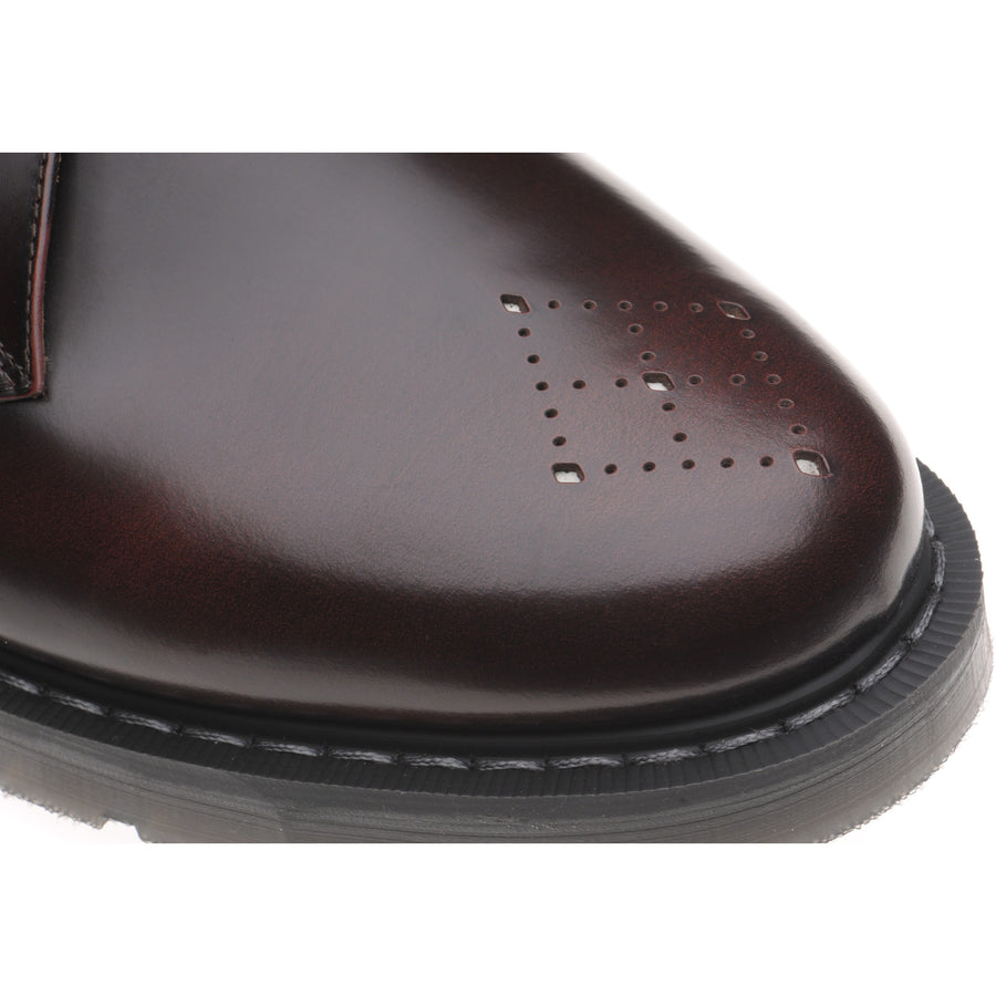 Product image for Wildsmith Model Monk mens rubber-soled monk shoes in burgundy rub off (second)