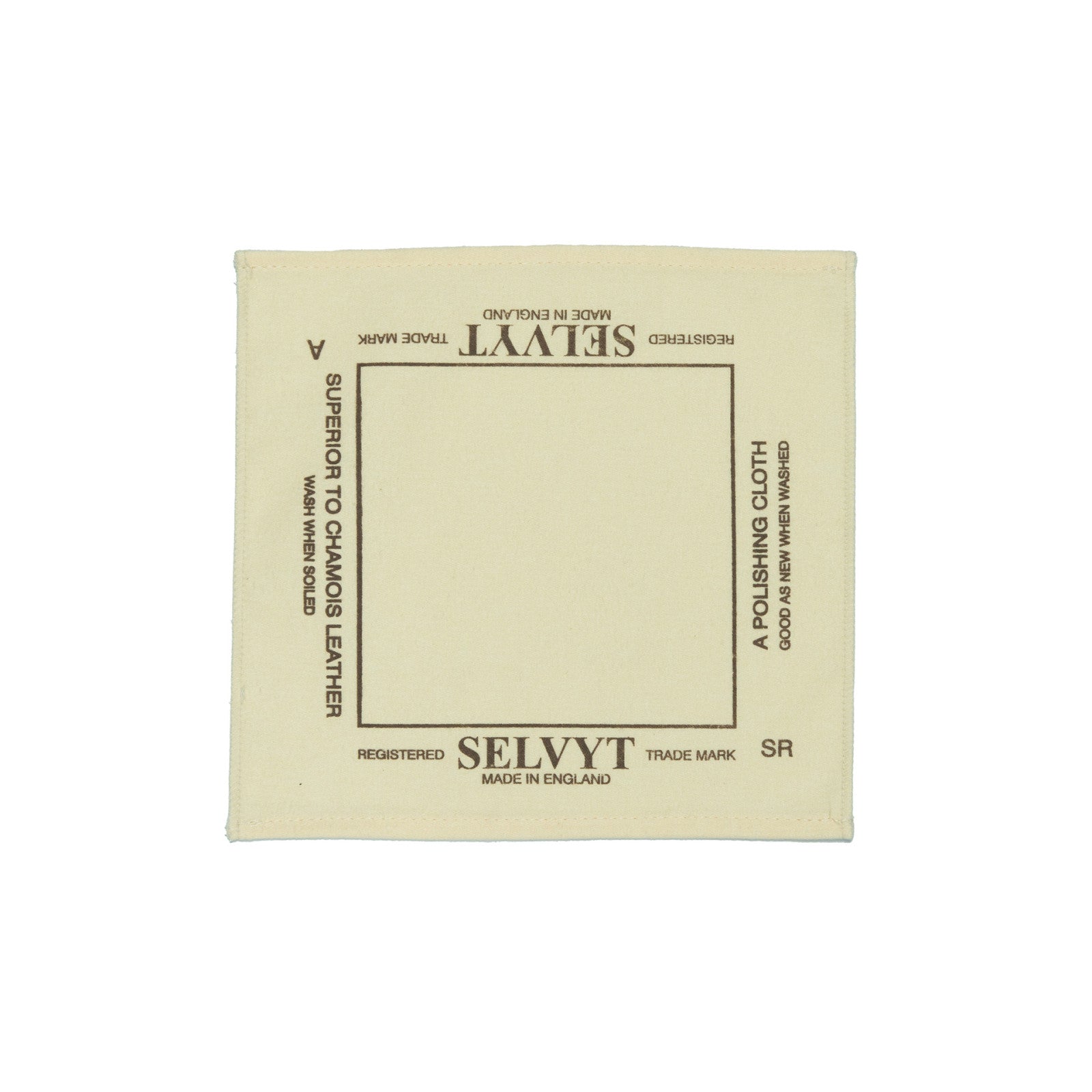 Product image for Wildsmith Selvyt premium polishing cloth (25 x 25) in undyed cotton