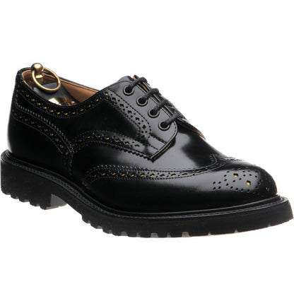 Product image for Wildsmith Wildsmith Bourton LW mens rubber-soled brogues in black polished
