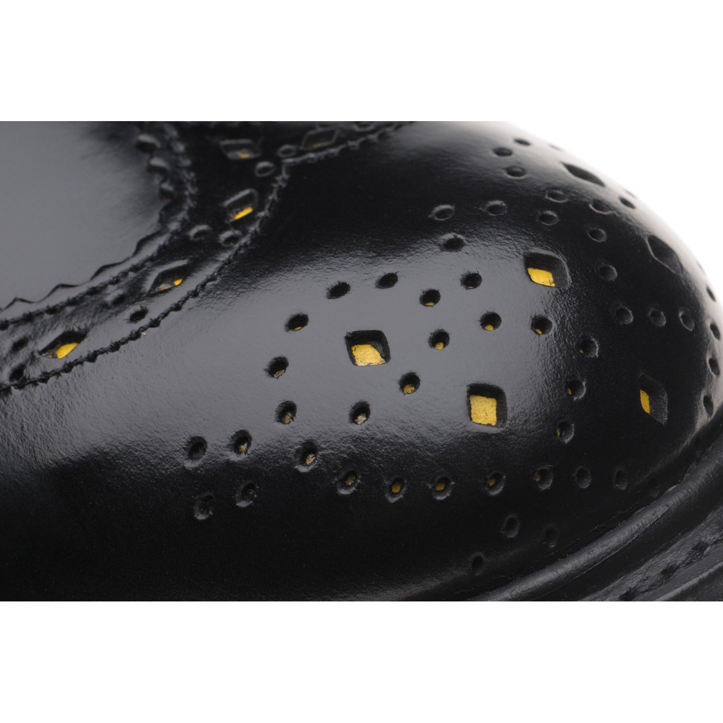 Product image for Wildsmith Wildsmith Bourton LW mens rubber-soled brogues in black polished