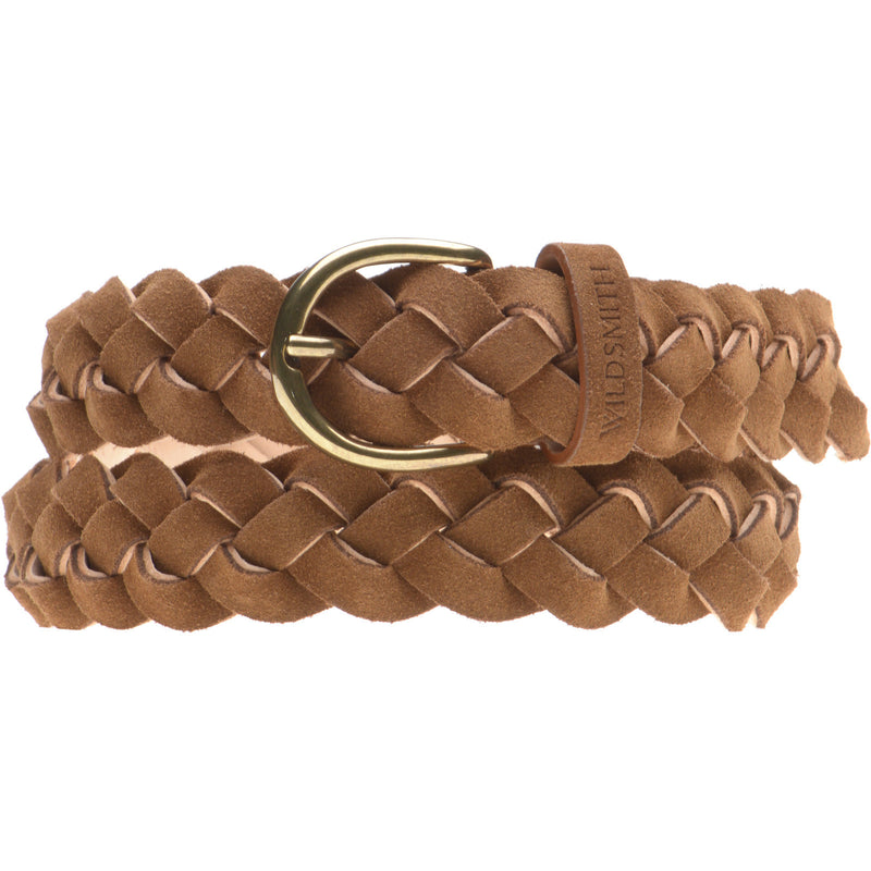 Product image for Wildsmith Wildsmith Braided Belt in tan suede