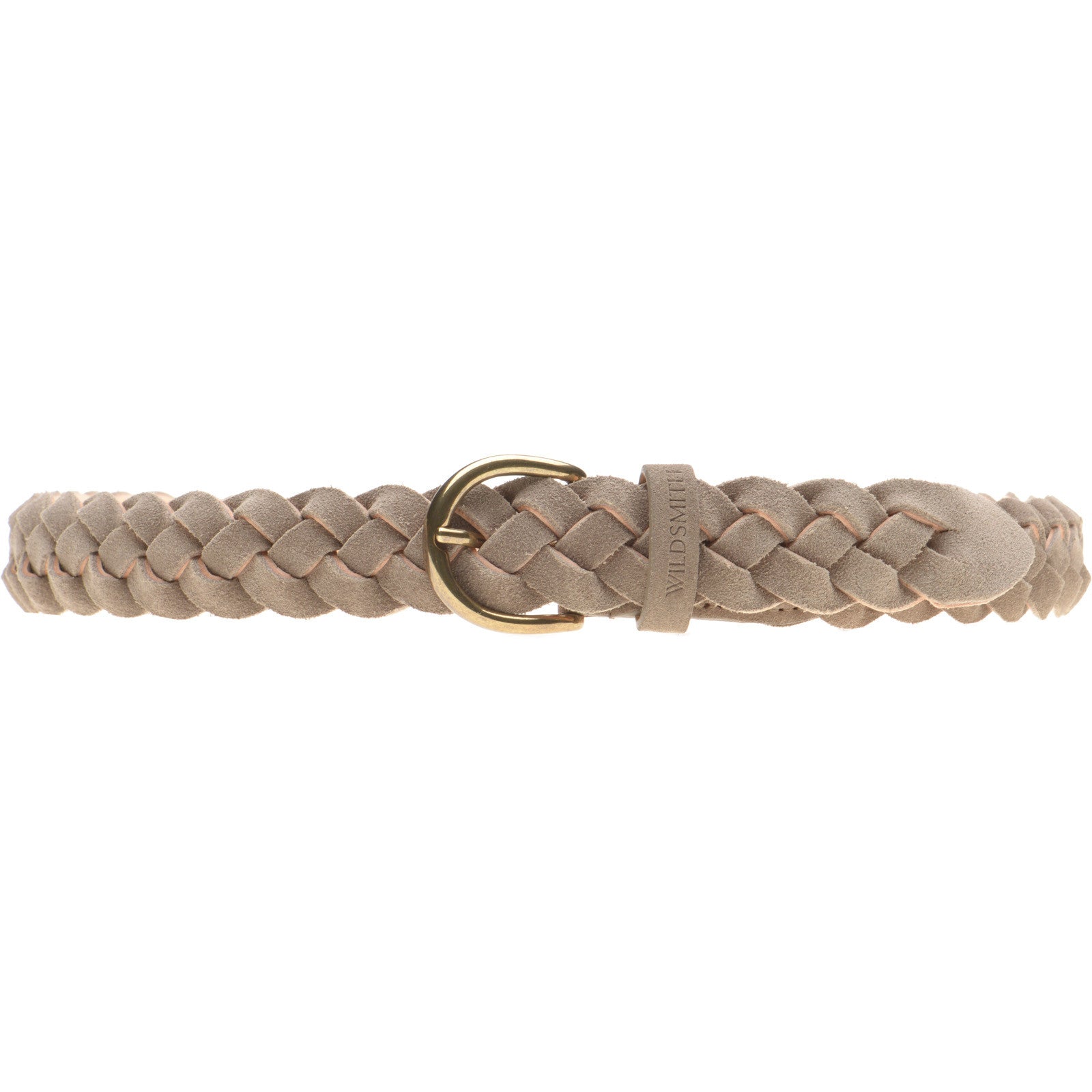 Product image for Wildsmith Wildsmith Braided Belt in taupe suede