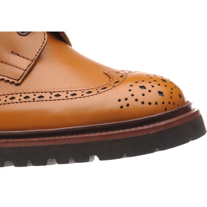 Product image for Wildsmith Wildsmith Stow LW mens rubber-soled brogue boots in acorn antique