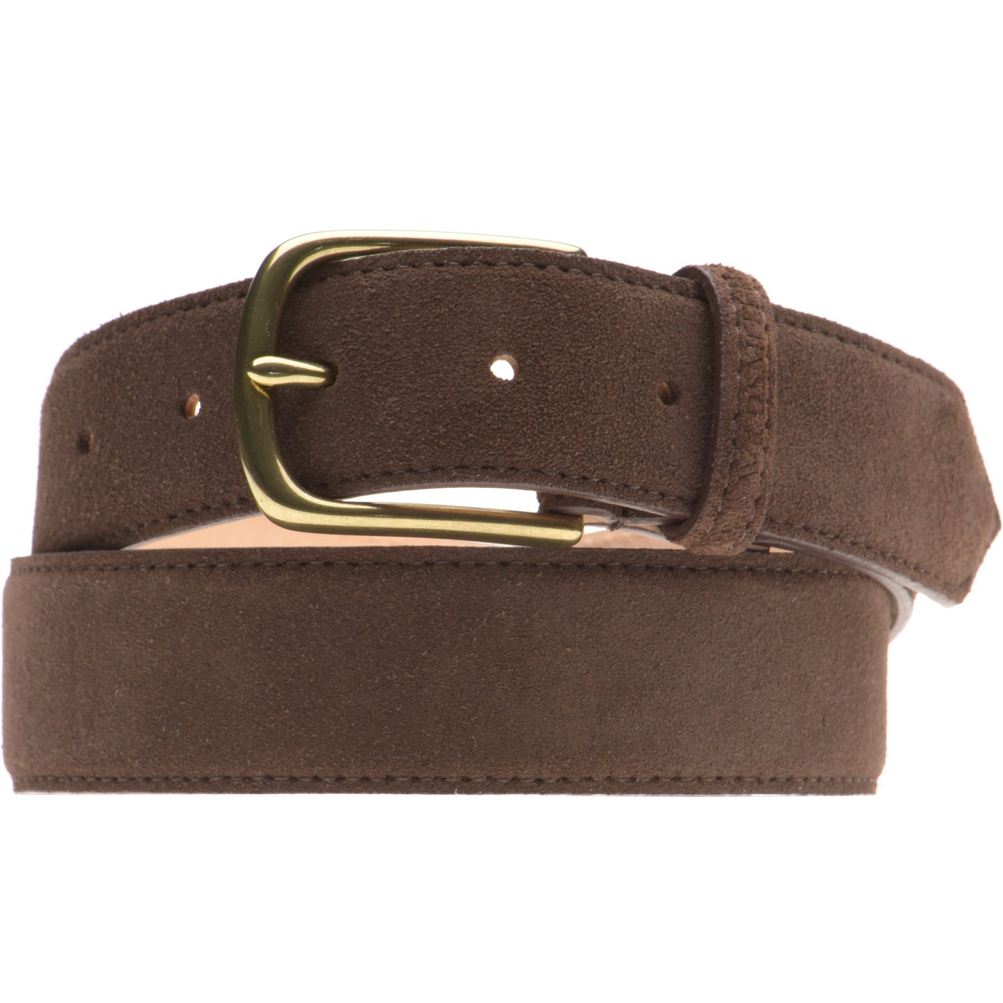 Product image for Wildsmith Wildsmith Suede Belt in dark brown suede