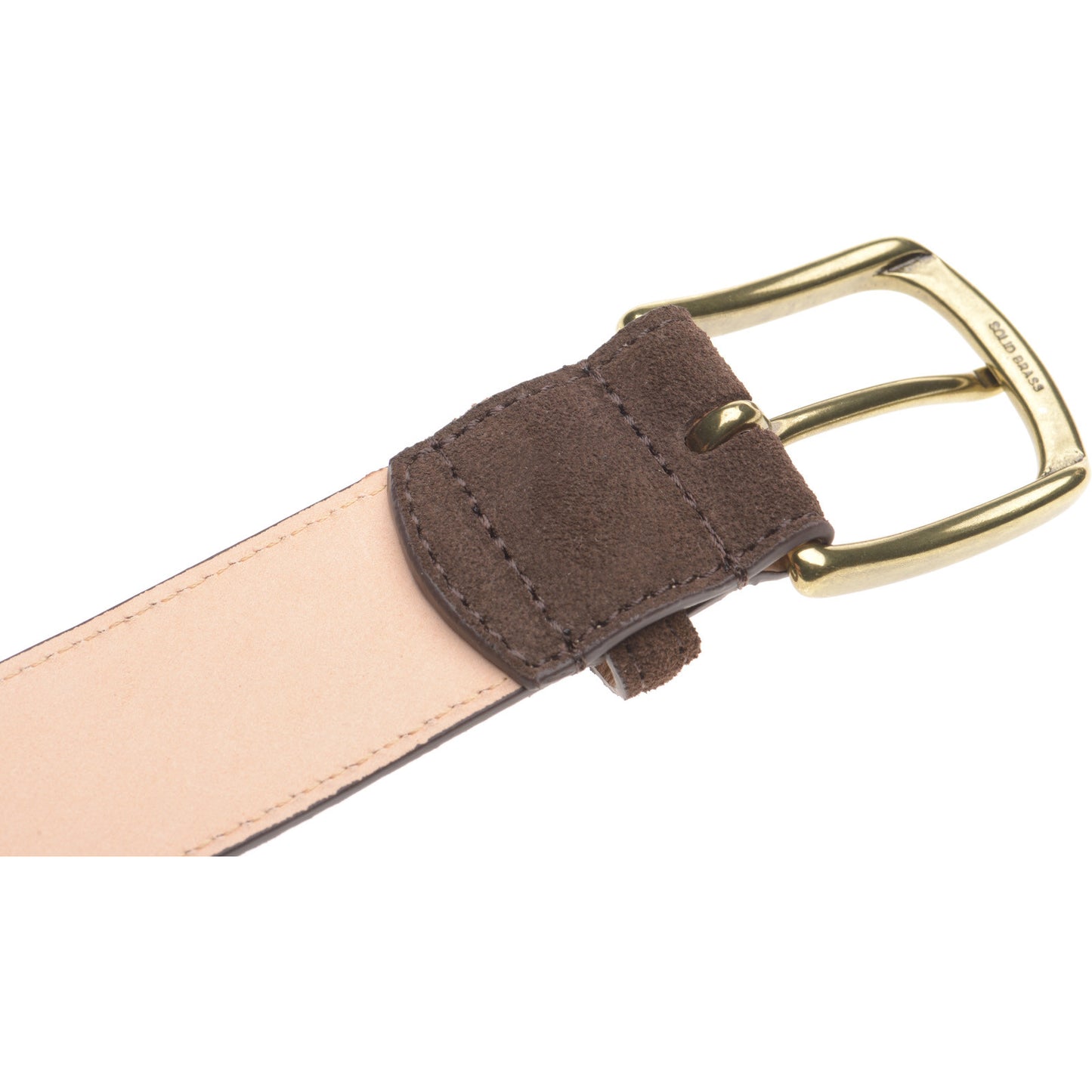 Product image for Wildsmith Wildsmith Suede Belt in dark brown suede